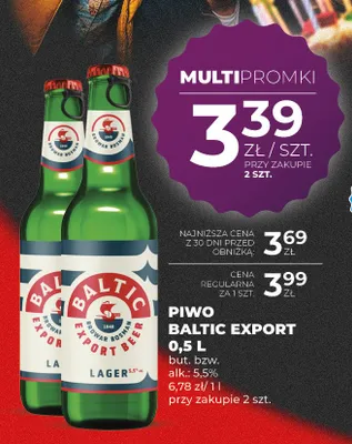 Piwo Baltic Export promocja w Duży Ben