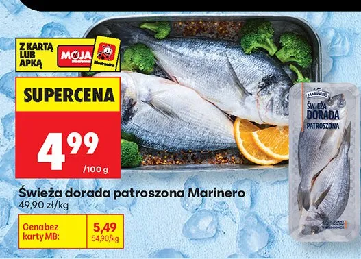 Dorada świeża patroszona Marinero promocja w Biedronka