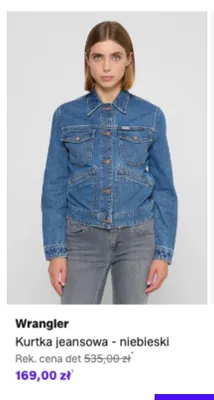 Kurtka jeansowa Wrangler niebieski promocja w Lounge by Zalando