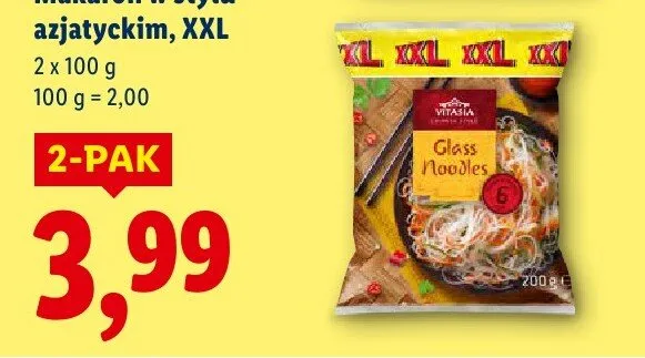 Makaron w stylu azjatyckim, XXL promocja w Lidl