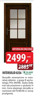 Skrzydło wewnętrzne INTERSOLID 02S6 POL-SKONE promocja w Dobre Dla Domu
