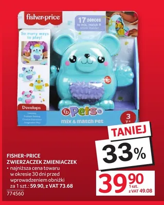 Zwierzaczek Zmieniaczek Fisher-Price promocja w Selgros