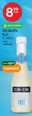 Wino musujące bezalkoholowe Cin&Cin Free 0% promocja w Żabka