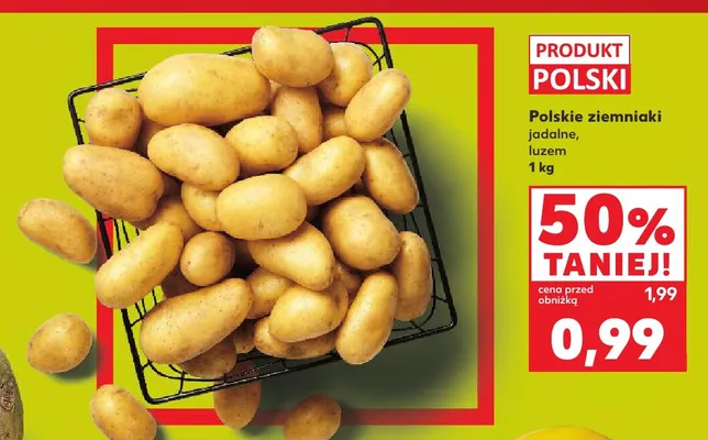 Ziemniaki jadalne polskie promocja w Kaufland