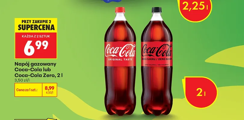 Napój gazowany Coca-Cola Original Taste 2l promocja w Biedronka