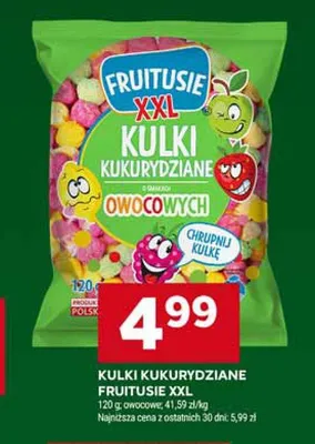 Kulki kukurydziane Fruitusie XXL owocowe promocja w Stokrotka
