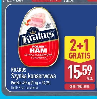 Szynka konserwowa Krakus promocja w Aldi