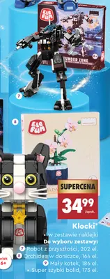 Klocki Robot z przyszłości 202 el. Elefun promocja w Biedronka