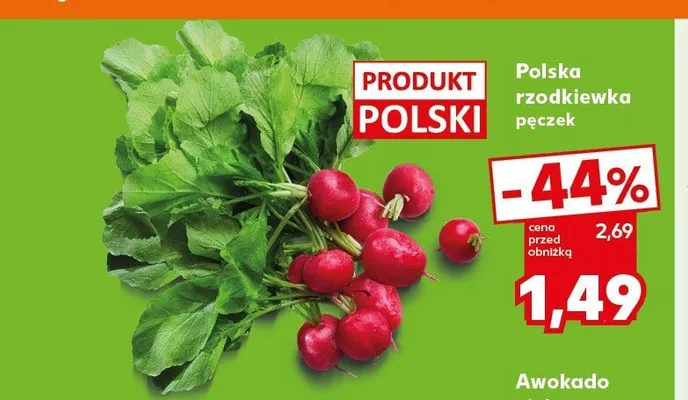 Polska rzodkiewka promocja w Kaufland