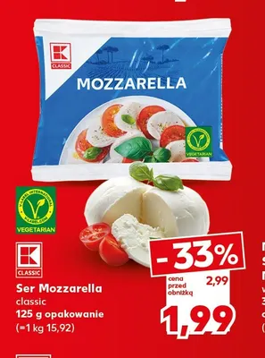 Ser Mozzarella classic K-Classic promocja w Kaufland