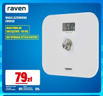 Waga łazienkowa EW005X Raven promocja w RTV EURO AGD