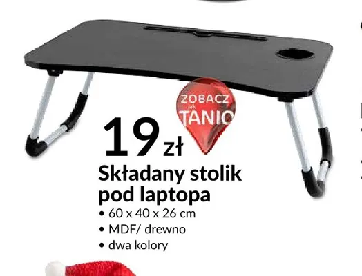 Składany stolik pod laptopa promocja w Salony Agata