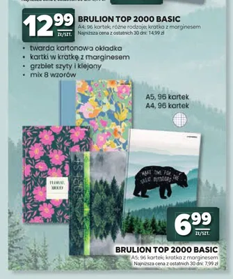 Brulion TOP 2000 Basic A4 promocja w Stokrotka