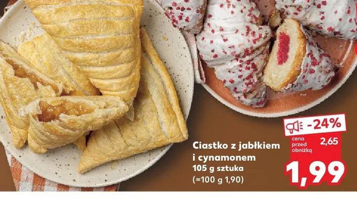 Ciastko z jabłkiem i cynamonem promocja w Kaufland