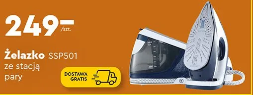 Żelazko SSP501 ze stacją pary promocja w Biedronka Home