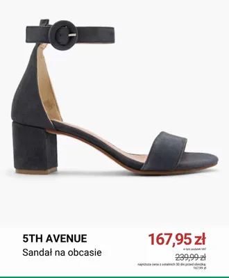 Sandał na obcasie 5th Avenue promocja w Deichmann