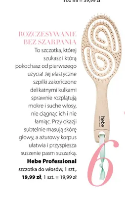 Szczotka do włosów Hebe Professional promocja w Hebe