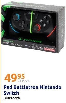 Pad Nintendo Switch Bluetooth Battletron promocja w Action