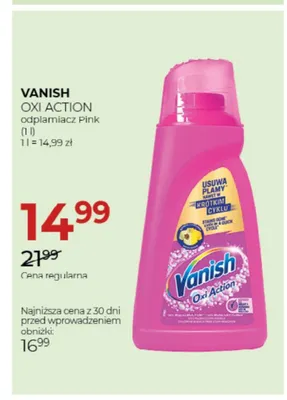 Odplamiacz Vanish Oxi Action Pink promocja w Drogerie Jawa