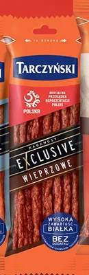 Kabanosy Exclusive wieprzowe Tarczyński promocja w Biedronka