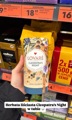 Herbata liściasta Lovaré Cleopatra's Night promocja w Biedronka