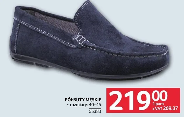 Półbuty męskie rozmiary 40-45 promocja w Selgros