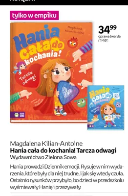 Książka Hania cała do kochania! Tarcza odwagi promocja w Empik