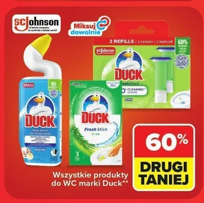 Krążki żelowe do WC Duck Fresh Discs Lime promocja w Carrefour