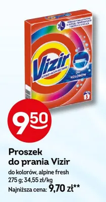 Proszek do prania Vizir alpine fresh promocja w Żabka