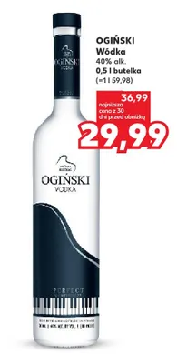 Wódka Ogiński 40% promocja w Kaufland