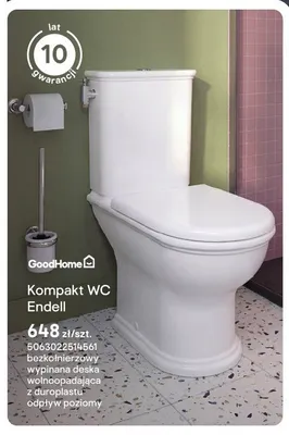 Kompakt WC GoodHome Endell promocja w Castorama