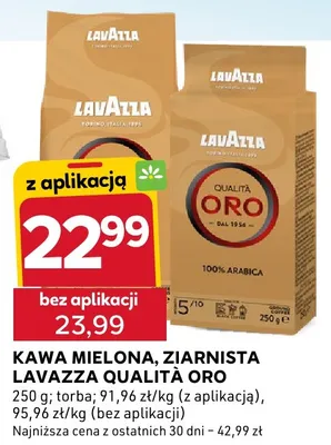 Kawa mielona Lavazza Qualità Oro promocja w Stokrotka