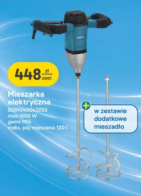 Mieszarka elektryczna Erbauer promocja w Castorama