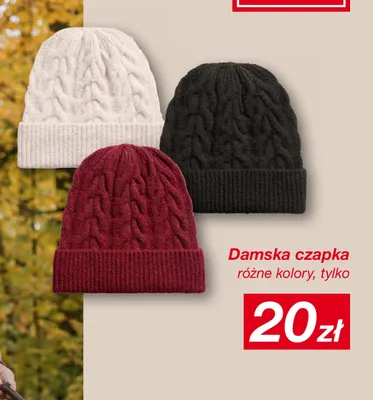 Damska czapka promocja w KiK
