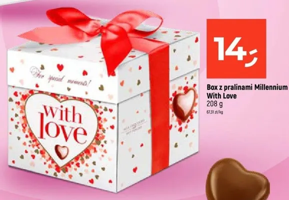 Box z pralinami With Love promocja w Dealz