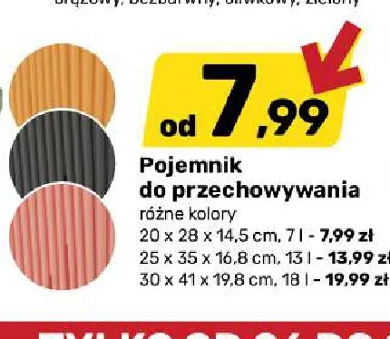Pojemnik do przechowywania 7 l promocja w Bricomarche