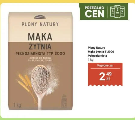 Mąka żytnia T 2000 pełnoziarnista promocja w Biedronka