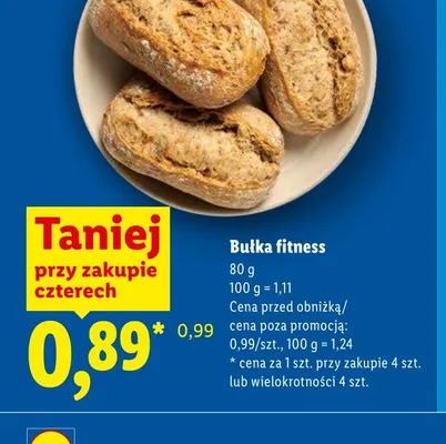Bułka fitness promocja w Lidl