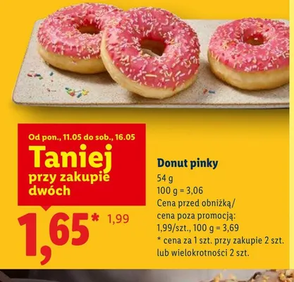 Donut pinky promocja w Lidl