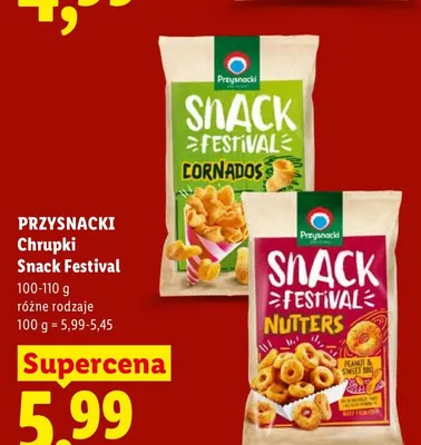 Chrupki Snack Festival Nutters Przysnacki promocja w Lidl