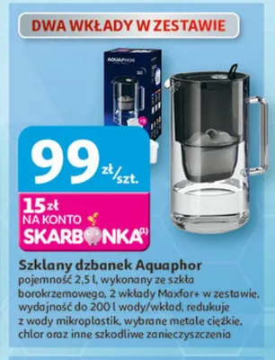 Szklany dzbanek Aquaphor 2,5l promocja w Auchan