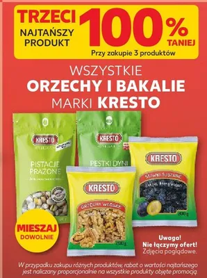 Orzechy i bakalie Kresto promocja w Kaufland