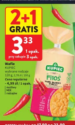 Wafle Kupiec promocja w Intermarche