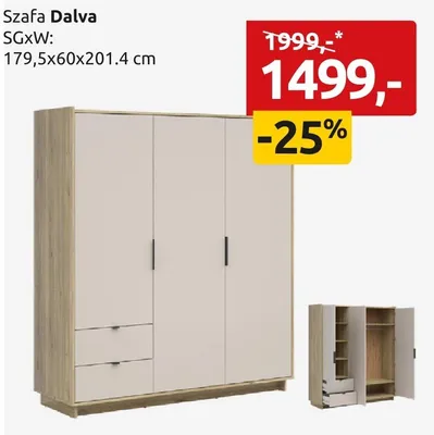 Szafa Dalva promocja w Black Red White