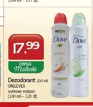 Dezodorant Dove Go Fresh Apple & White Tea promocja w MALINKA