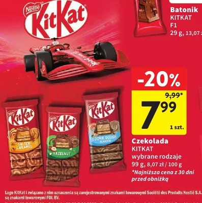 Batoniki KitKat F1 promocja w Intermarche