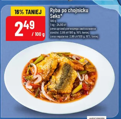 Ryba po chojnicku Seko promocja w POLOmarket