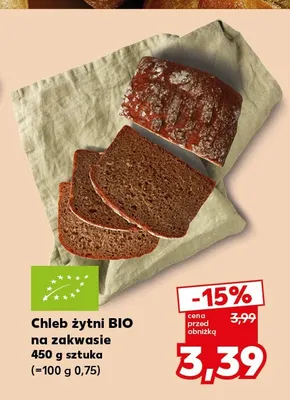 Chleb żytni na zakwasie promocja w Kaufland