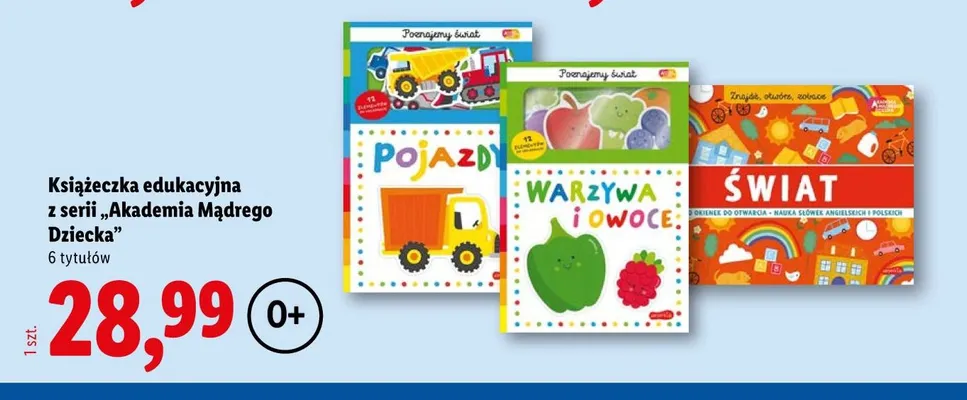 Książeczka edukacyjna z serii Akademia Mądrego Dziecka promocja w Lidl