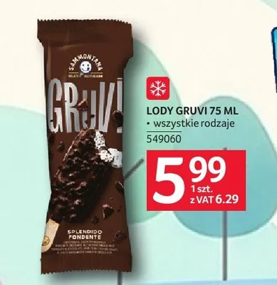 Lody Gruvi Sammontana promocja w Selgros